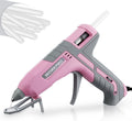 WORKPRO Hot Glue Gun Full Size - 60/100W Dual Temp Pink with 10 PCS Glue Sticks