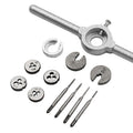 6432 Hss Mini Tap And Die Set: M1.1, 1.2, 1.4, 1.6mm Wrench & Adapter