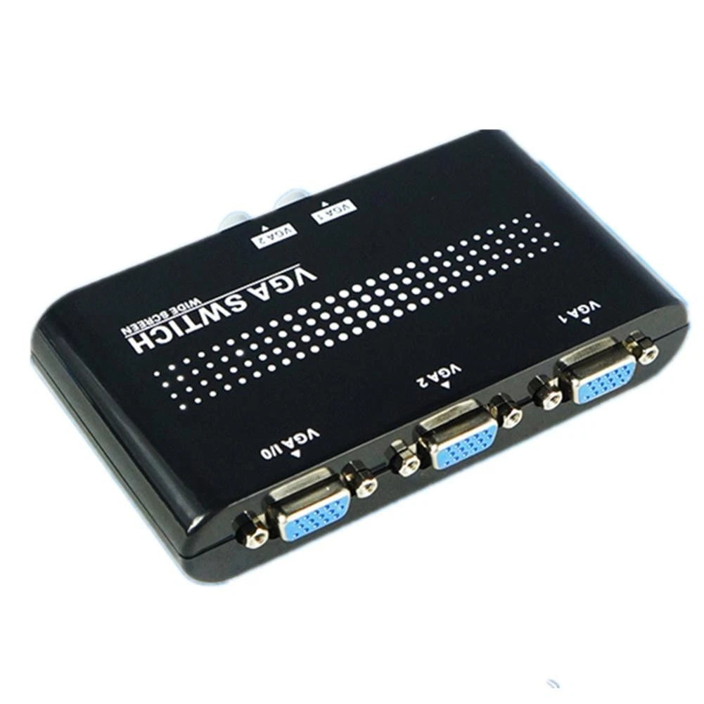 2 Ports Vga Svga Monitor Sharing Switch Box Case Lcd Pc 2 In 1 Out Or