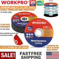 Workpro 20-pack Wheel Metal&stainles<wbr/>s Steel Cut-off Wheel Disc