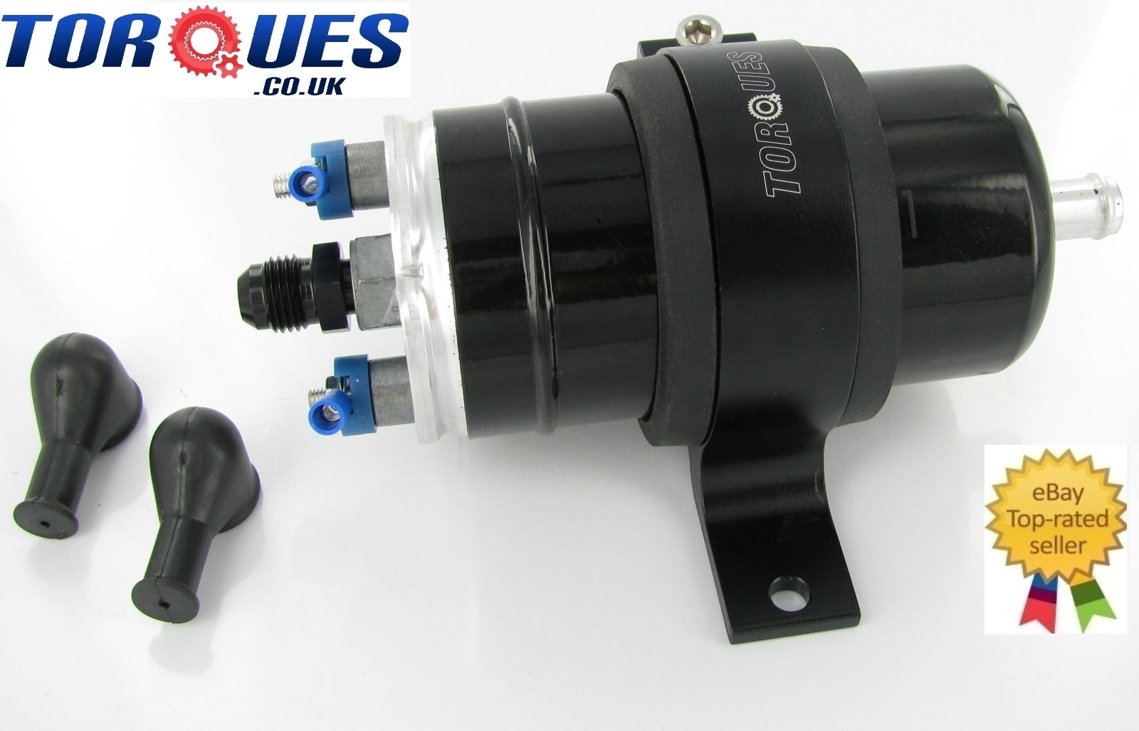 SYTEC FSE OTP020 Inline Fuel Pump + Billet Cradle + AN-6 (JIC -6)