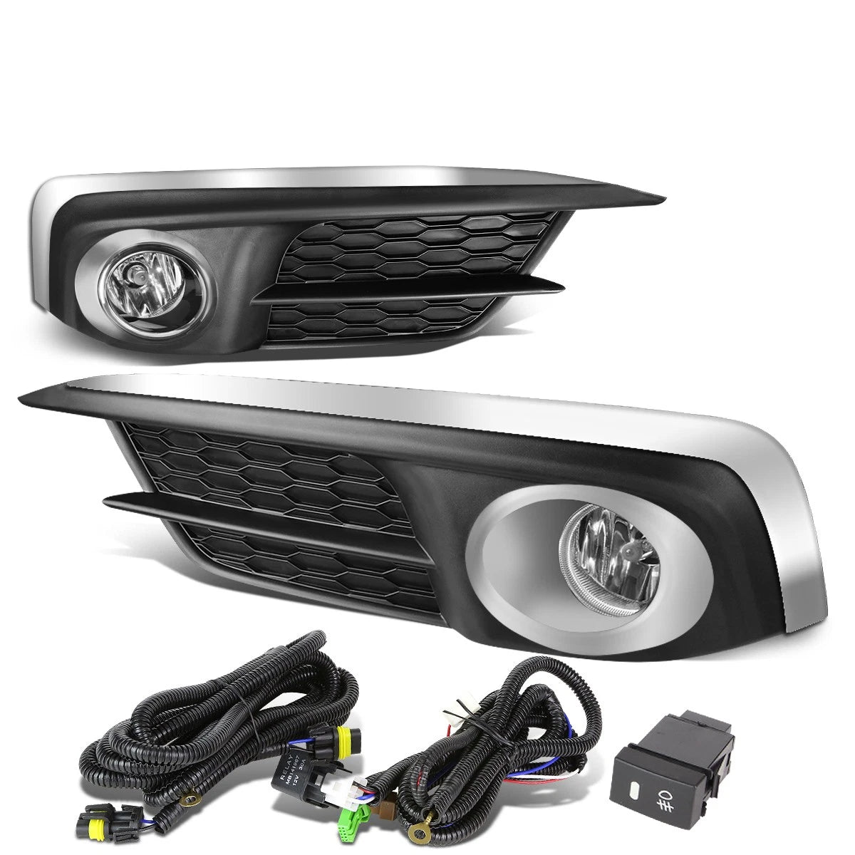 Fit 16-17 Honda Civic Pair Clear Lens Fog | Built Supply Co