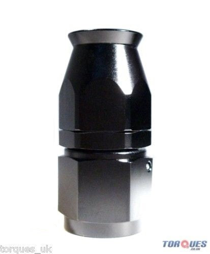 AN-12 (12AN JIC-12) STRAIGHT PTFE Stealth Black Hose Fitting