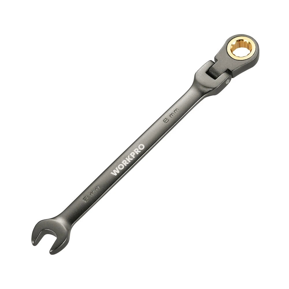 Workpro 8mm Flex-head Ratcheting Combination Wrench | Built Supply Co