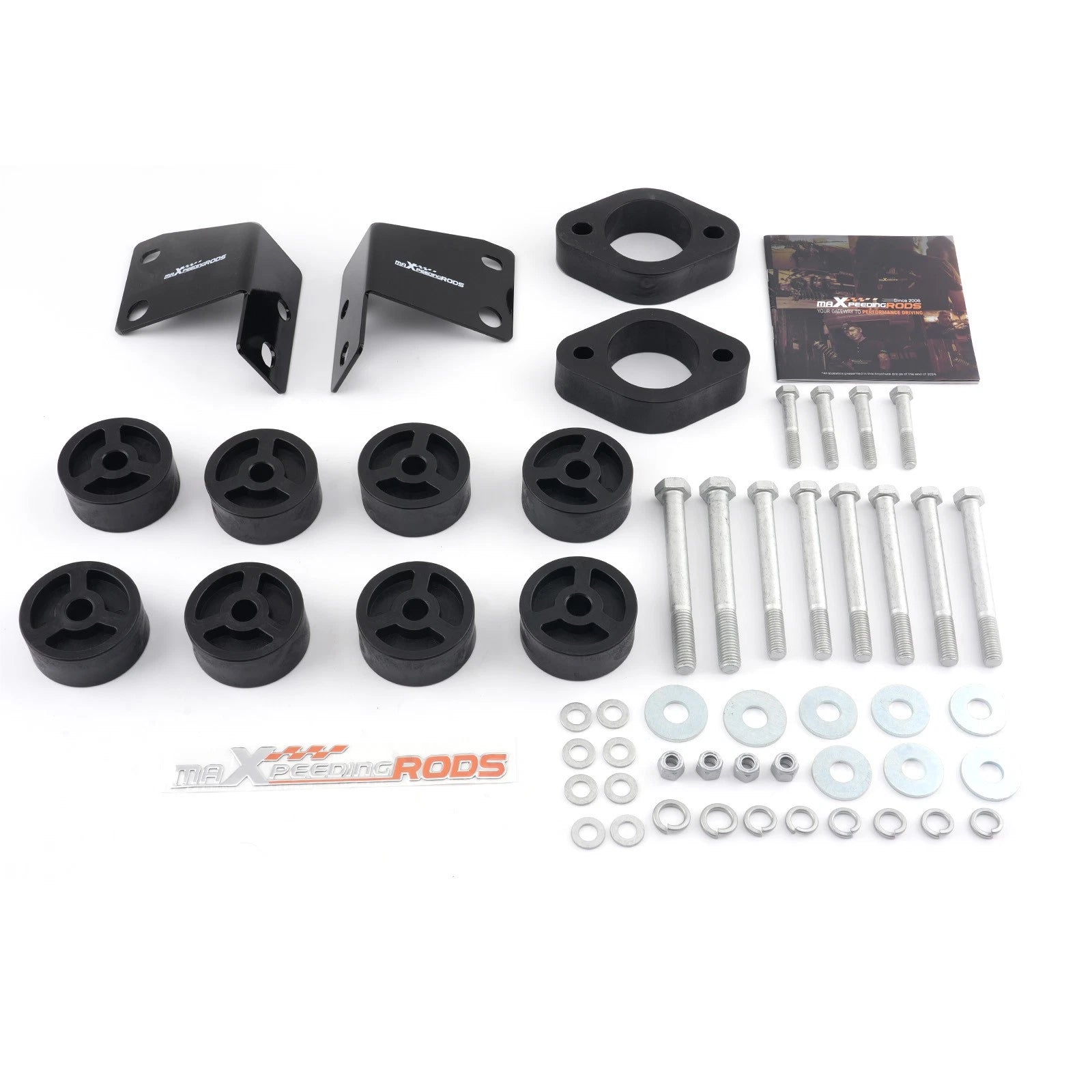 1.25" 32mm Body Lift Kit for Jeep Wrangler JL 2018-2025 Nylon 4WD