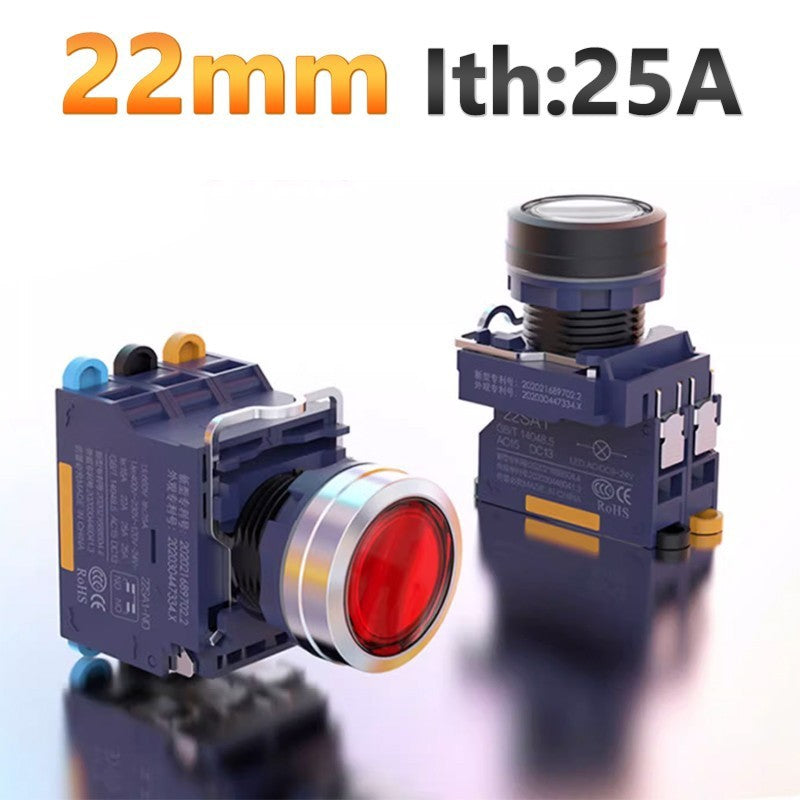 22mm LED Round Push Button Switch