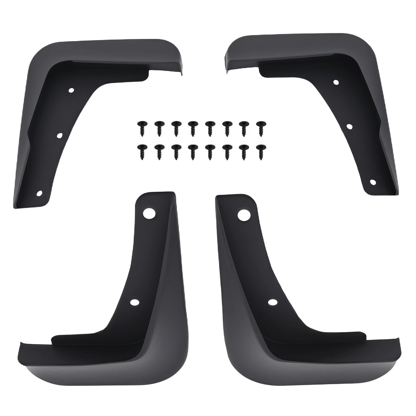 Exterior Mud Flaps Guards Kit for Mitsubishi Lancer DE ES Sedan 2008-2017 Black