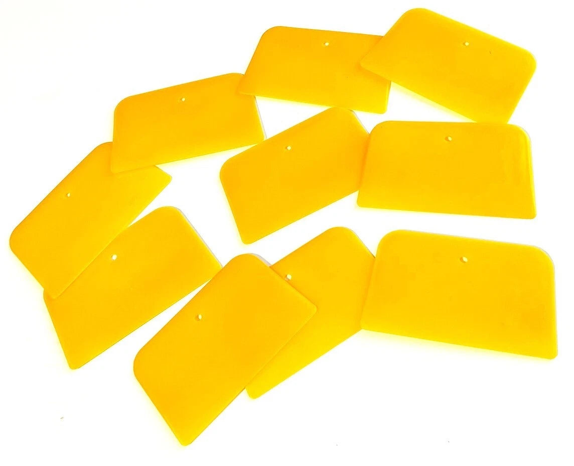 10 Auto Body Filler Spreaders 5" Squeegee Putty Knife Putties Glazes