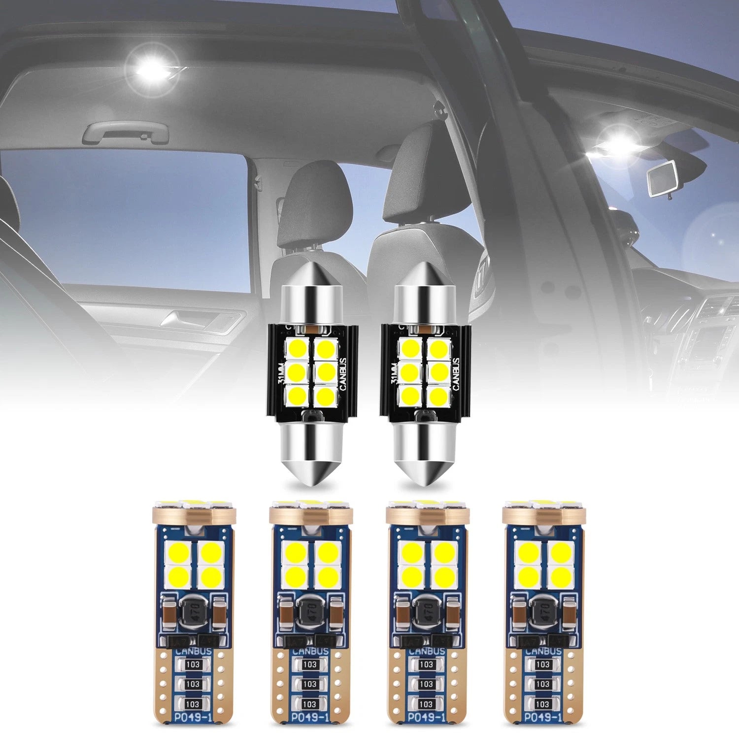 Fit 13-18 Toyota Rav4 Interior Inside Dome License | Built Supply Co