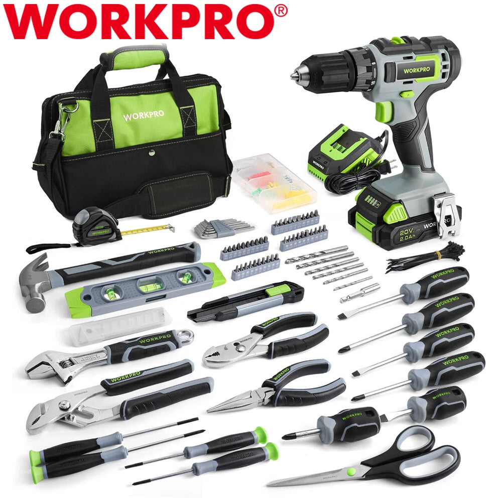 Workpro Cordless Drill Combo Kit Power Tool Set 20V | Built Supply Co