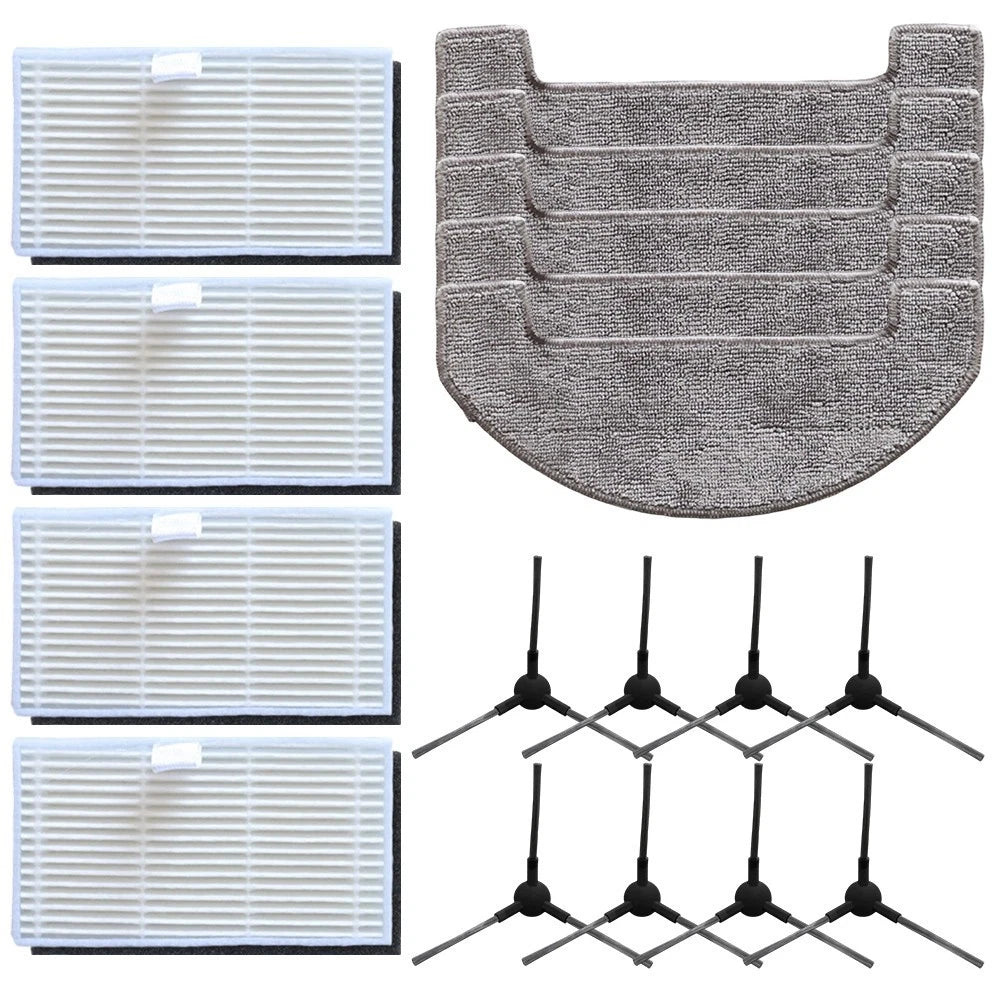 Robot Vacuum Filter And Mop Cloths Set For Monsga Ms1 Max With Side