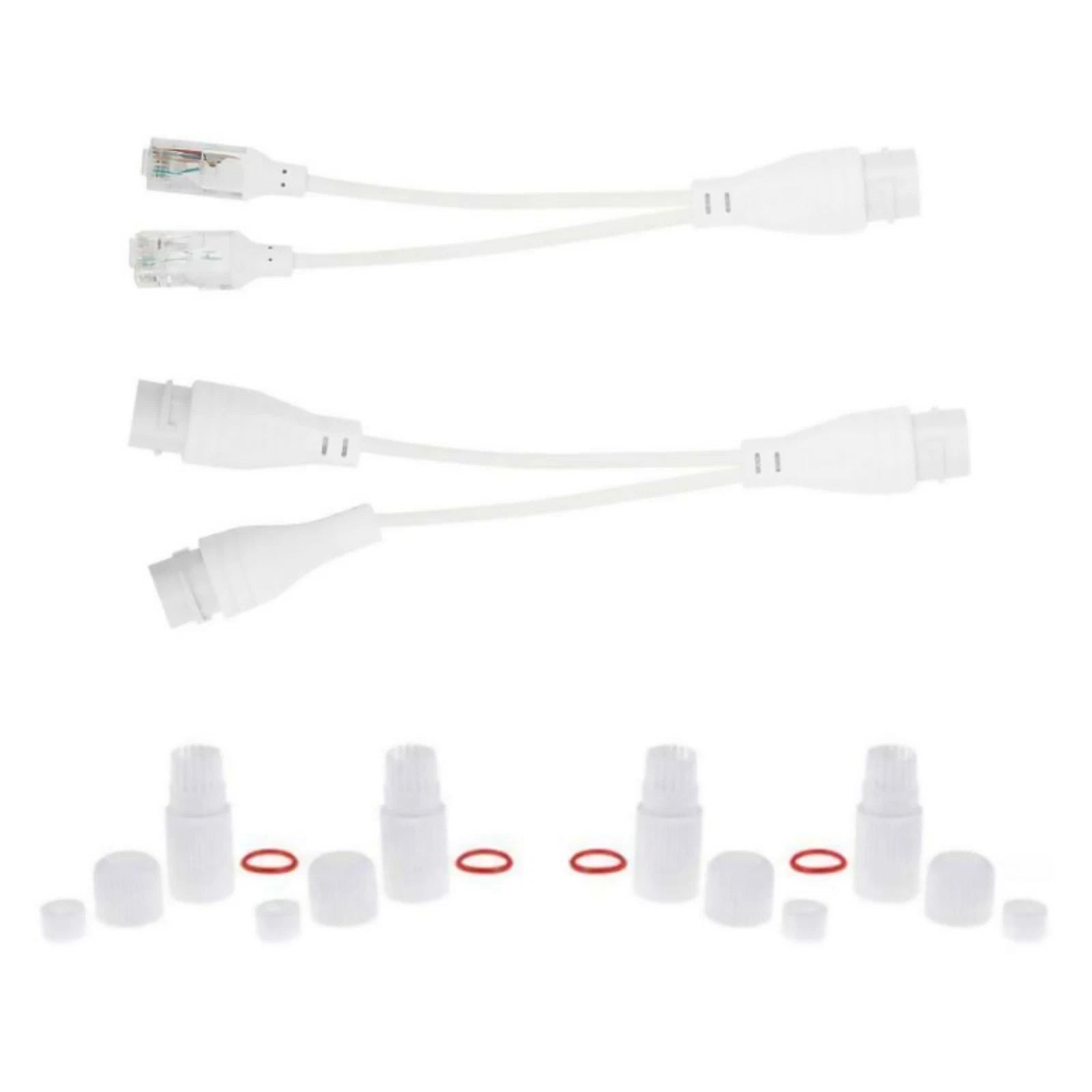 1 To 2 Adapter Network Splitter Poe Switch Connector Rj45 Waterproof