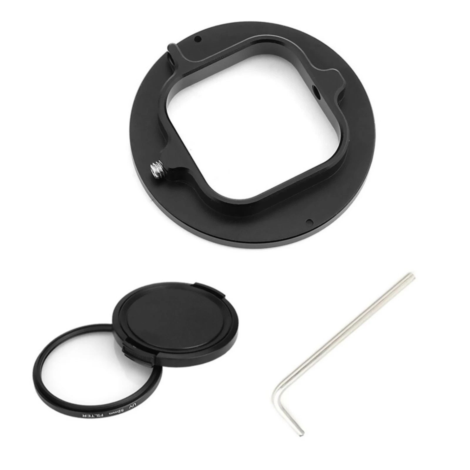 52mm Uv Lens Filter Adapter Ring Set Replacement For Gopro Hero 9/10