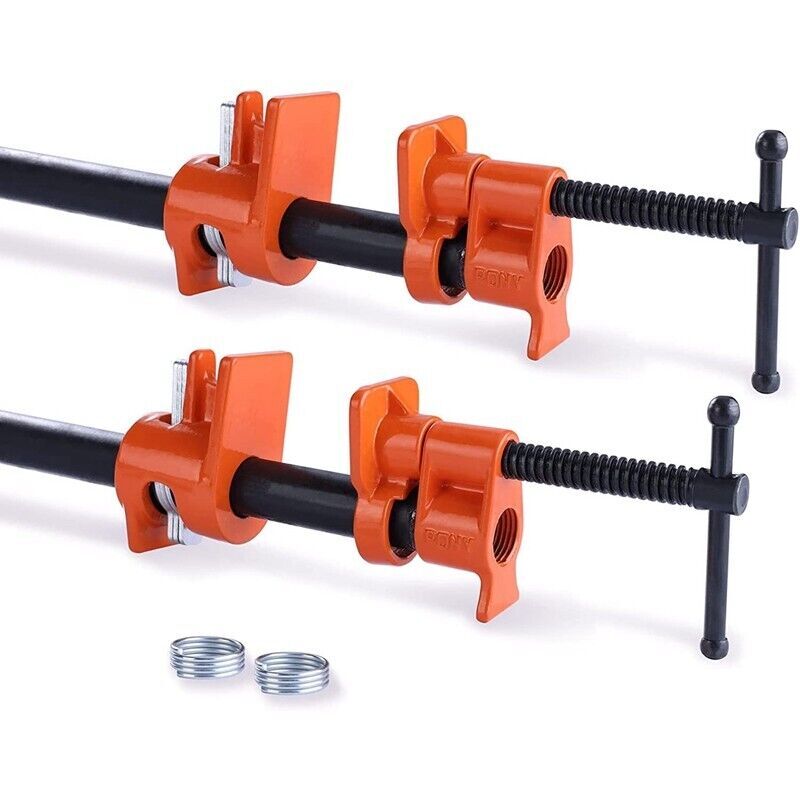 PONY 1/2 Inch Pipe Clamp 52 Wood Gluing Fixture 2-Pack by PONY
