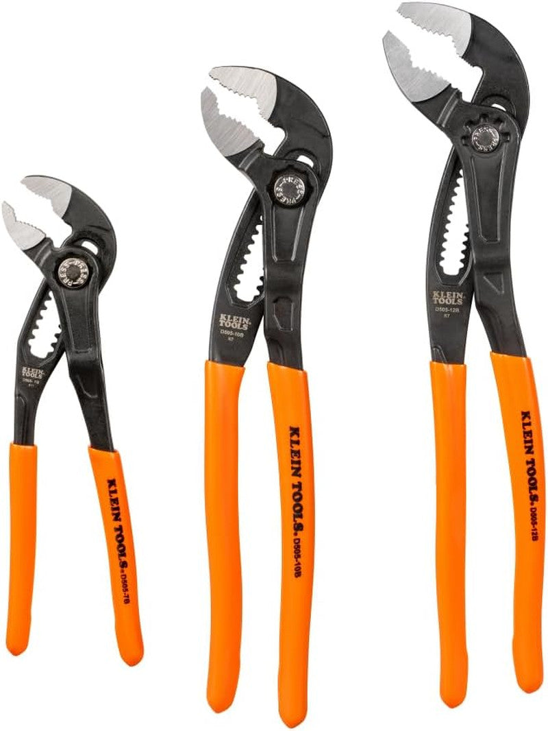 D5053BKIT 3-Piece Adjustable Pliers, Quick-Adjust Klaw Pump Pliers