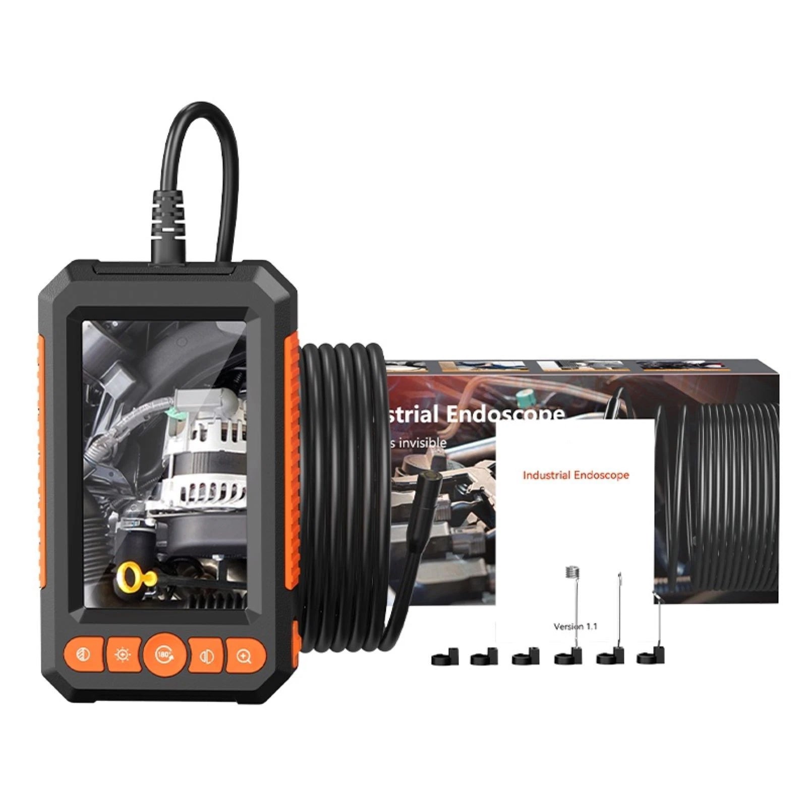 5m/16.4ft Industrial Endoscope-1080<wbr/>p Hd 4.3in | Built Supply Co
