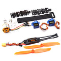 Rc Airplane 2200kv Brushless Motor Kit Replacement W/40a