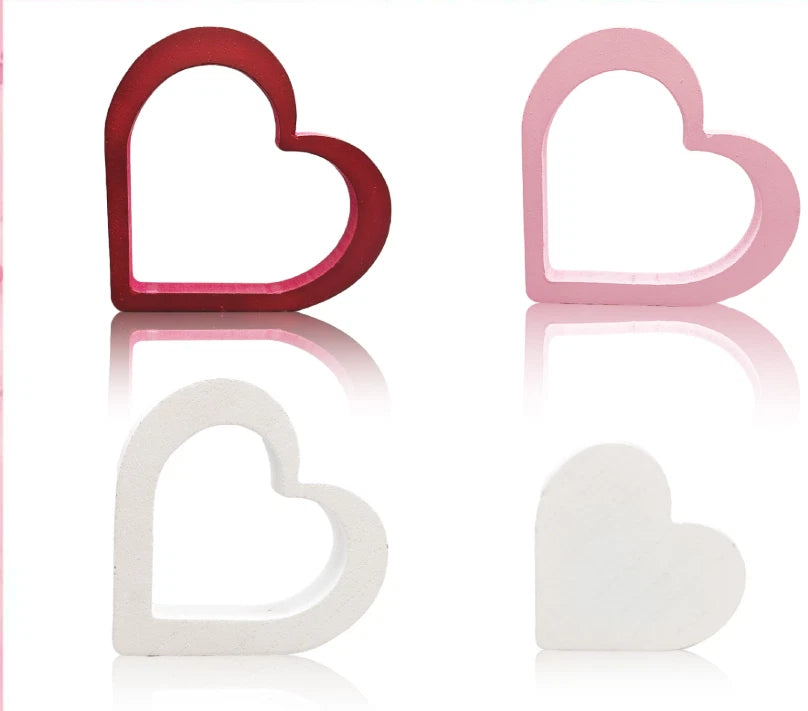 Heart Ornament Sturdy Construction Desktop Ornament Festive Decoration