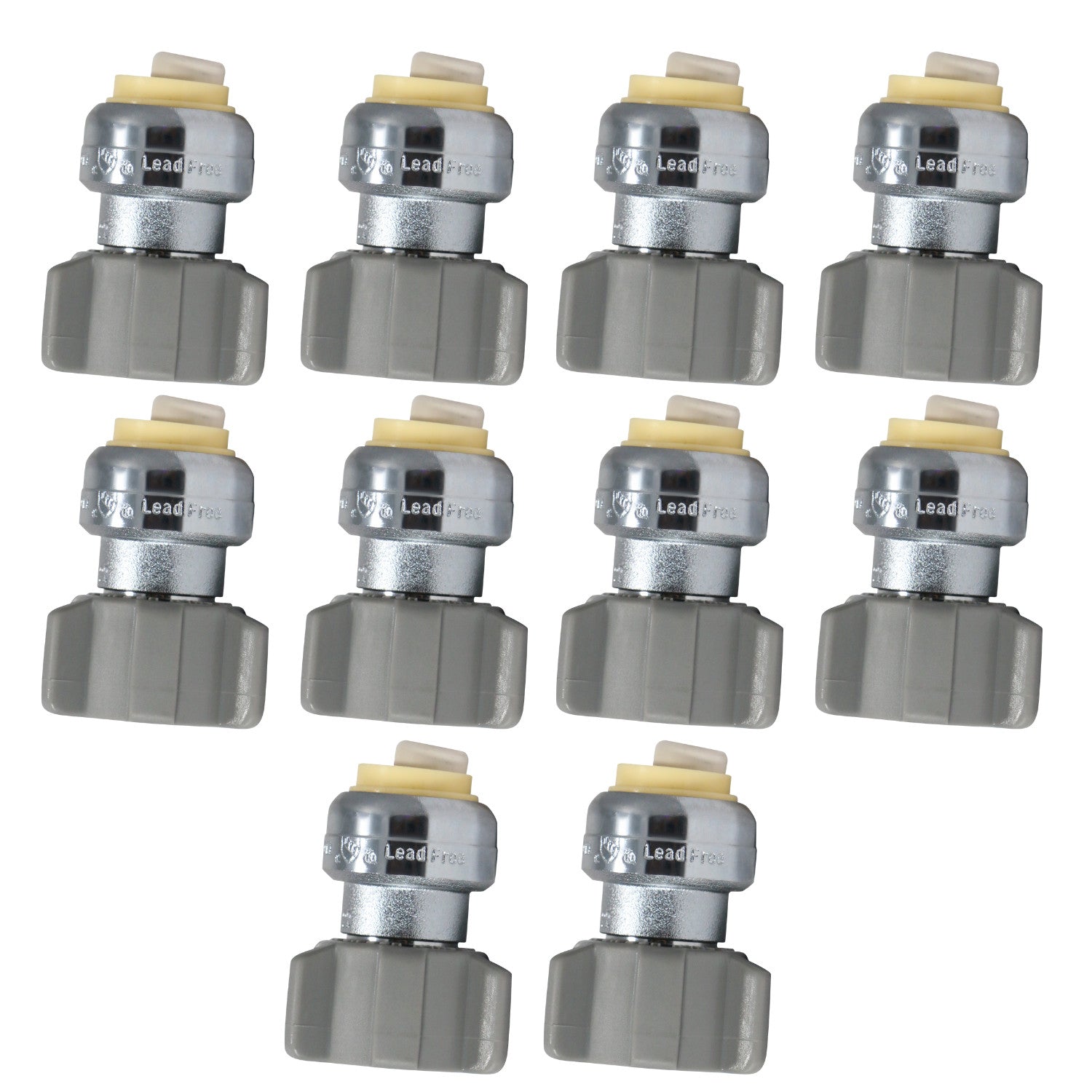 XFITTING 1/2" Push Fit Faucet Connector 10 Pack