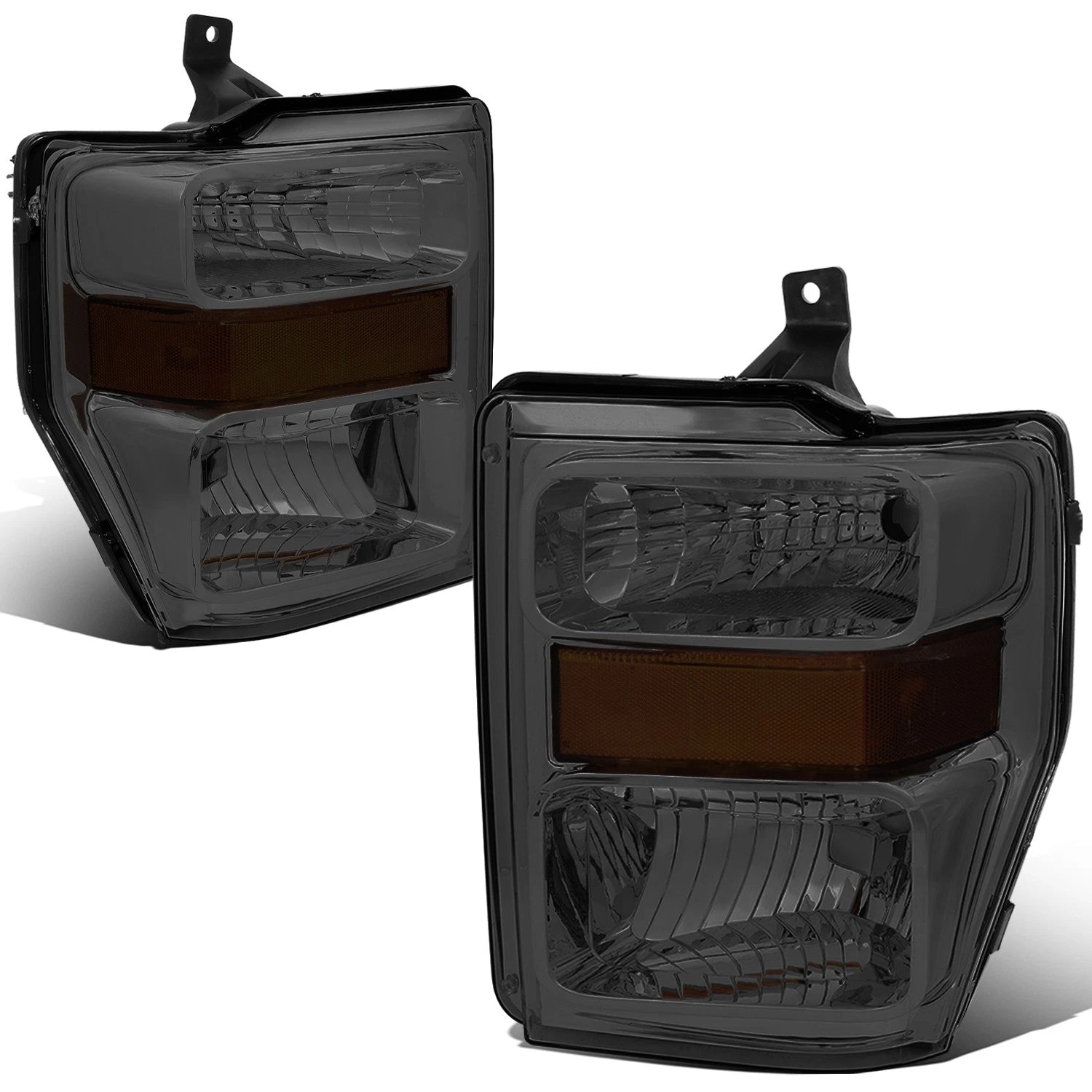Fit 2008-2010 Ford Super Duty Pair Smoked Housing | Built Supply Co