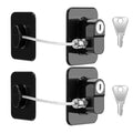 2× Fridge Lock Freezer Lock With 2 Key For Child Safety, For