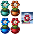 Car Air Freshener Solar Powered Rotating Diffuser With Decorative
