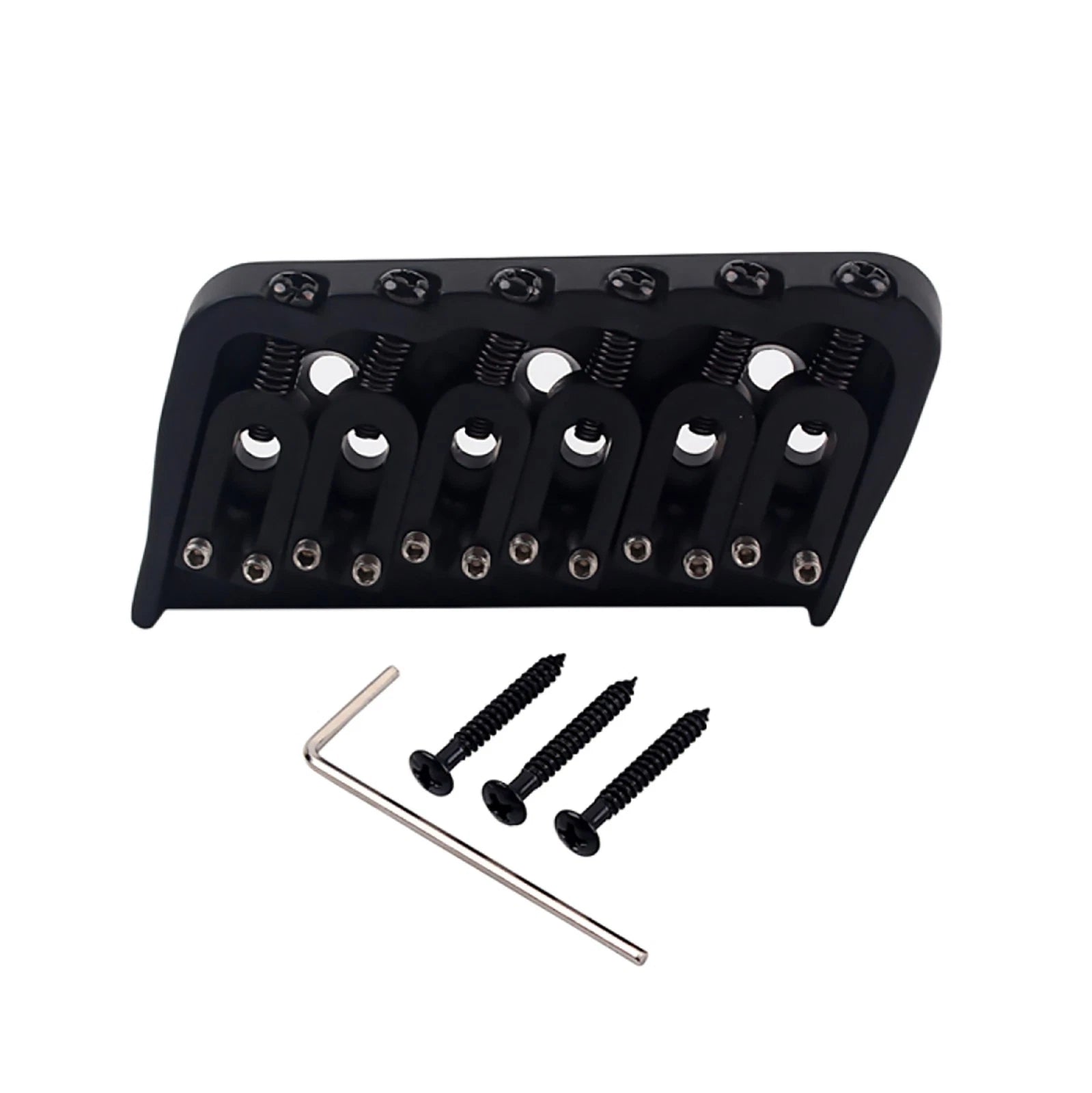Metal 6 String Multi-scale Hard Tail Fixed Guitar Bridge For Fanned