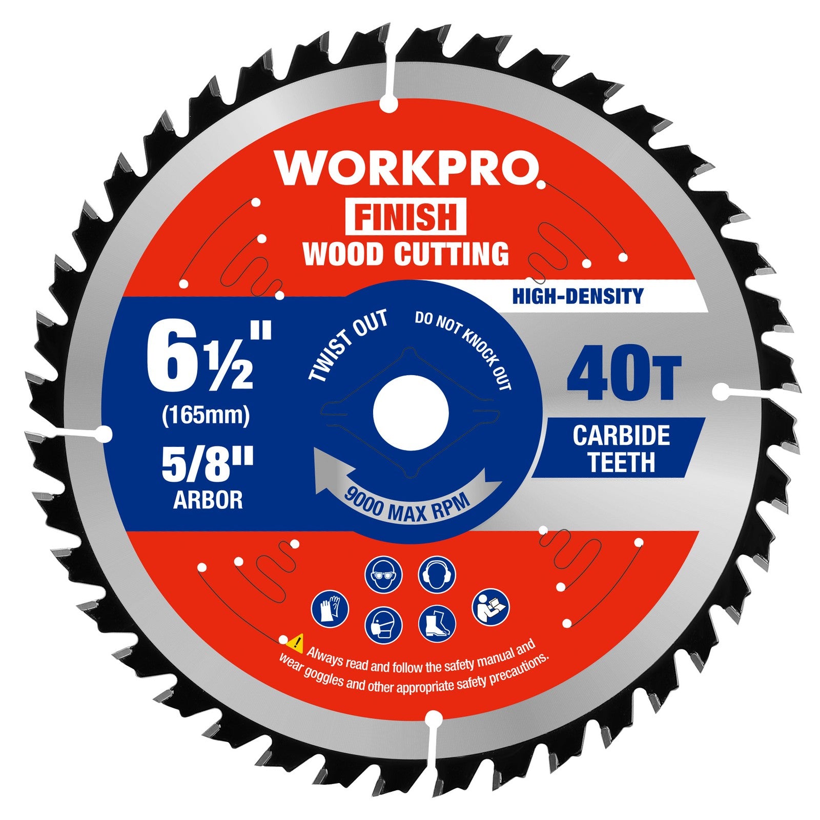 WORKPRO 6-1/2" Circular Saw Blade 40T by WORKPRO
