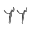1" Slatwall Hook Panel Display Hooks, 1/4" Thickness Metal, Chrome -