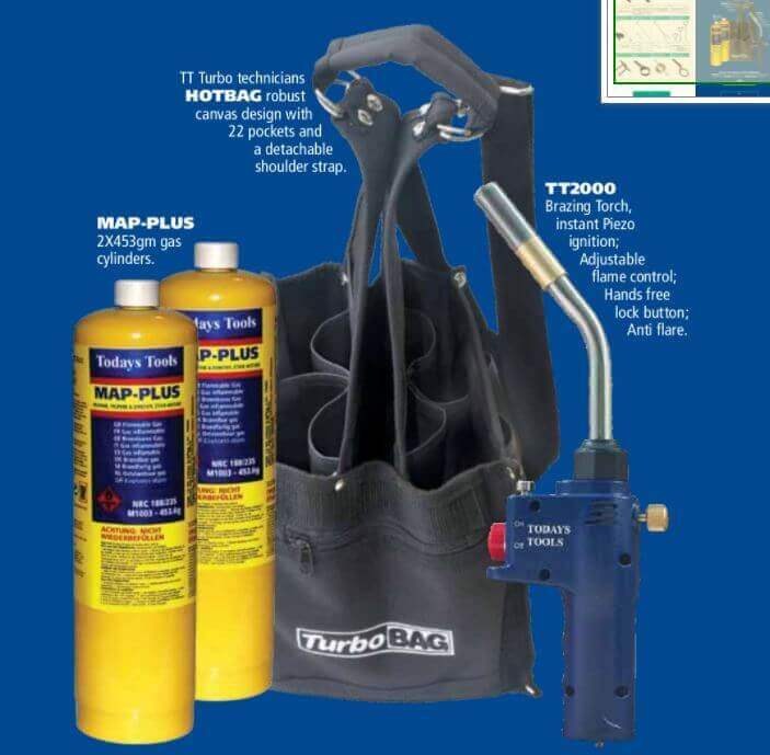 TT2000 Hot Bag Bundle Tool Bag with 2 Mapp Gas Torches