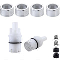 1 Pair For Rp42096 Plastic Cartridge With 4 Lug Nuts For Peerless