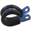 AN -6 (6AN AN6) 11mm I.D Blue Aluminium Rubber Lined Cushioned P Clamp
