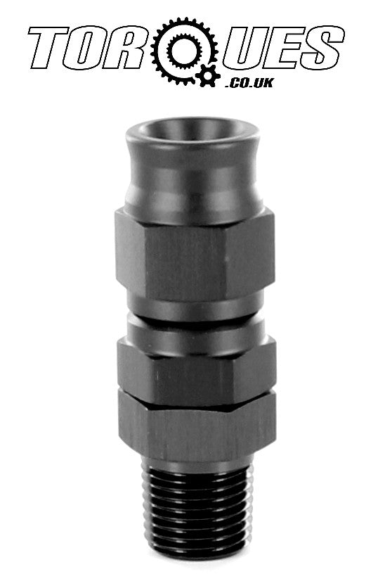 AN-3 to 1/8" NPT MALE Straight PTFE Hose Fitting in Black by Unbranded
