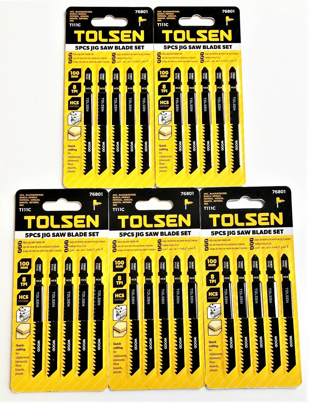 Tolsens T-Shank Jig Saw Blades