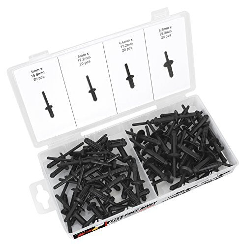 Performance Tool 80Pc Poly Rivet Assortment by Performance Tool