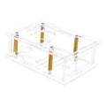 Acrylic Case For Raspberry Pi 5 Transparent Box With Cooling Fan