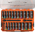 KNECT Deep-Well 3/8-Inch Drive Impact Socket Set 23pc by KNECT
