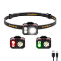 EverBrite Rechargeable LED Headlamp Hat Clip for 7 Modes Whi