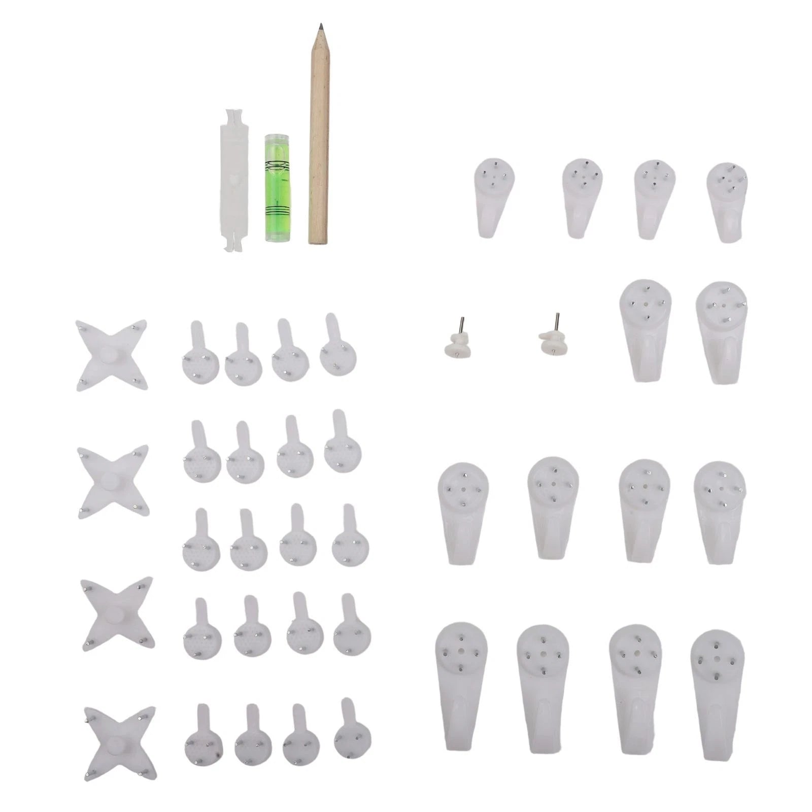 Wall Hooks Plastic With Invisible Nails For Picture Frames And Photos
