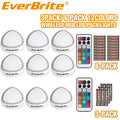 Everbrite 6pack/3pack Tap Light Led Puck Light Wireless Push Lights