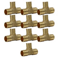 XFITTING 3/4" PB x 3/4" PEX-B Tee 10 Pack