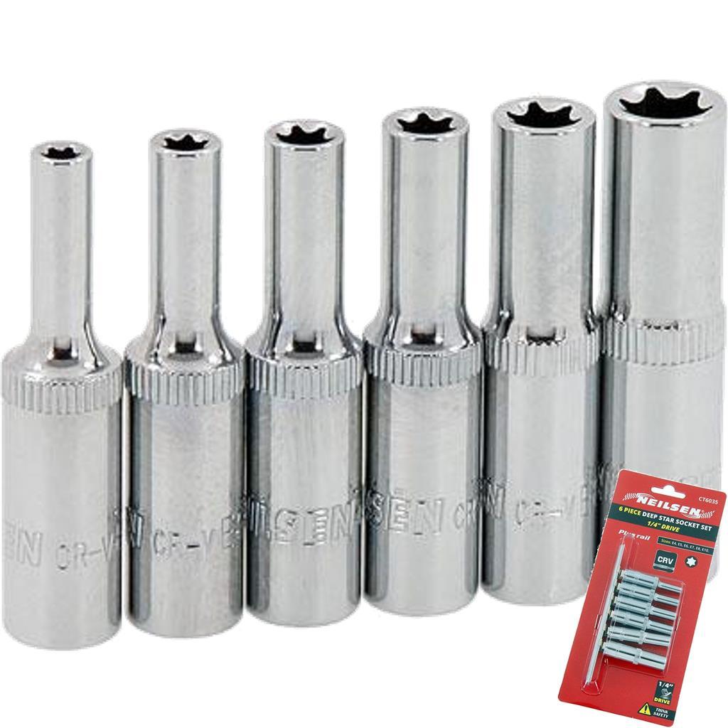 Neilsen Deep Star Profile Sockets E4 - E10 Set