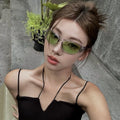 Lightweight Cycling Sunglasses Retro Y2k Design Uv400 Protection