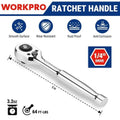 WORKPRO Low Profile 1/4-Inch Drive Ratchet Wrench 90-Tooth by WORKPRO