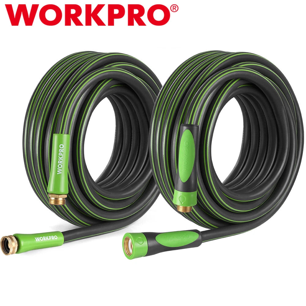 WORKPRO Garden Hose 5/8 IN. x 50 FT Lightweight Water Hose w/ Swivel Grip Handle