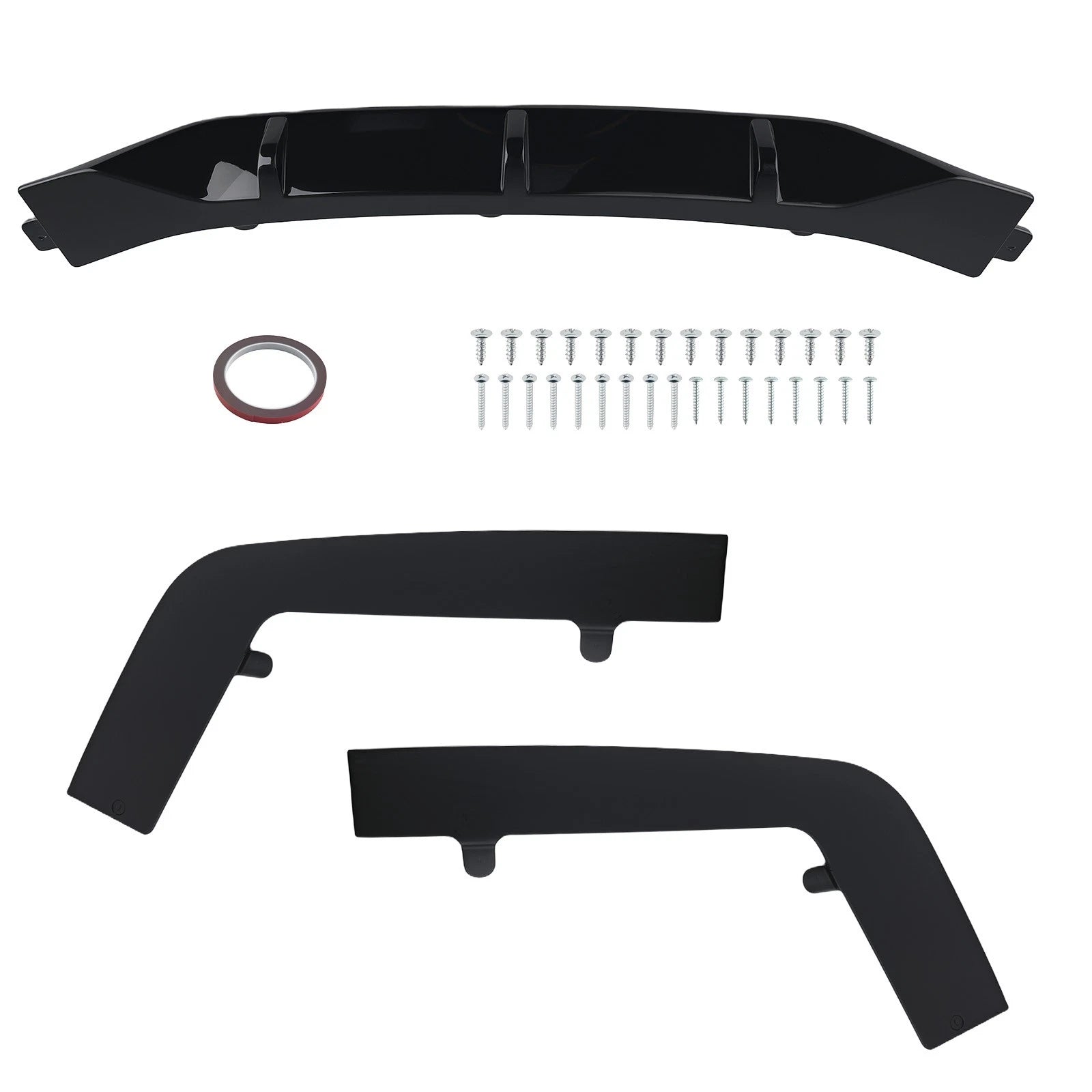 3PCS Black Diffuser Kit for BMW G11 G12 7 Series M Sport 2019-2022 Shark Style