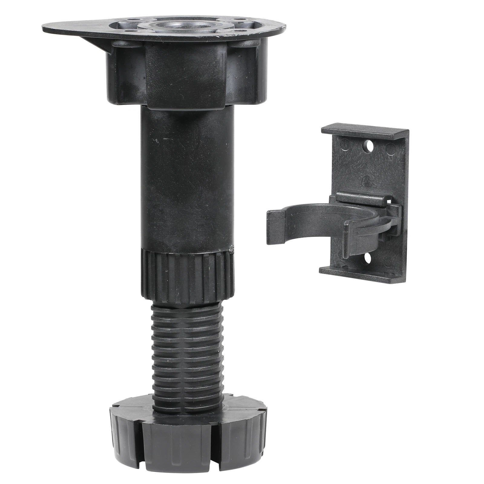 Adjustable Furniture Leg Leveler Support & Clip, Adjusts From 3-3/4"