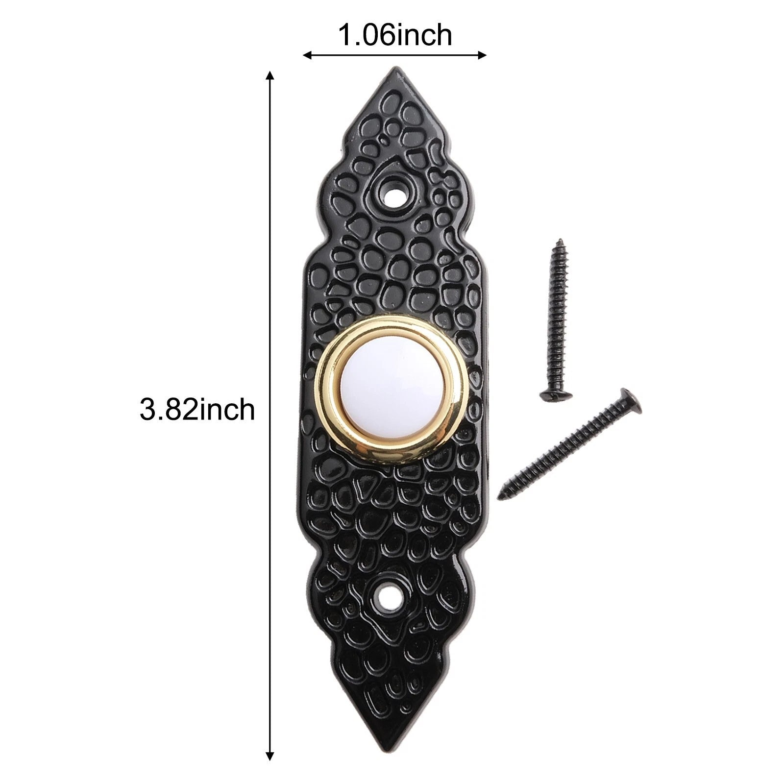 Easy Mounting Zinc Alloy Doorbell Push Button With Led Illumination