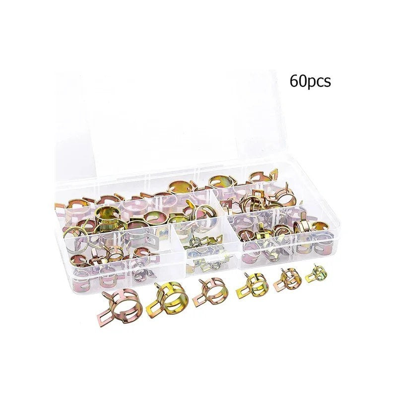 New Listing60PCS Fuel Line Hose Spring Clips Water Pipe Air Tube