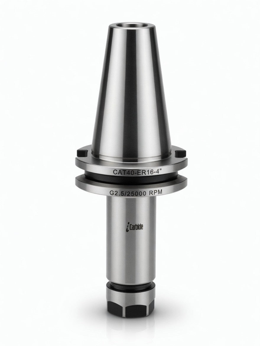 Precision 5/8-11 CAT40 ER16 4.0" Collet Chuck Tool Holder